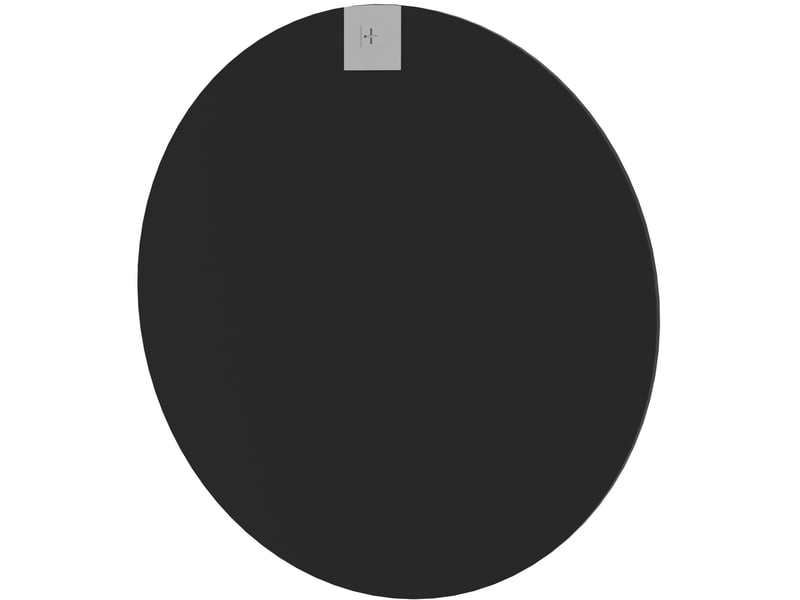  Miroir mural rond noir 61 cm avec cadre en aluminium et verre épais, idéal pour salle de bain ou salon moderne  - Conforama D