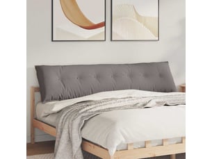 Coussin de dos, coussin de dossier taupe 200 x 19 x 50 cm tissu cf55026