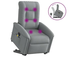 Fauteuil fixe Tissu argenté