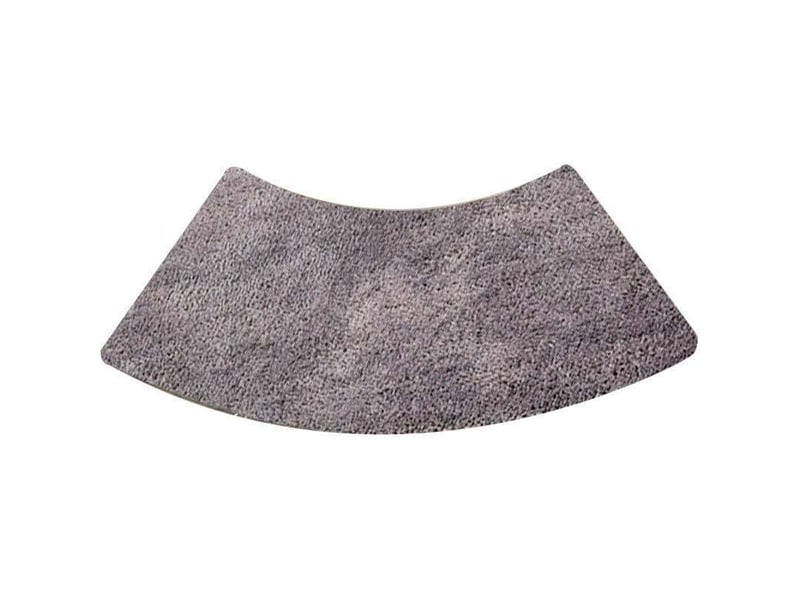  Tapis de douche rond festonné, tapis de douche quart de rond en microfibre, lavable en machine, antidérapant, gris, 45x100cm  - Conforama A