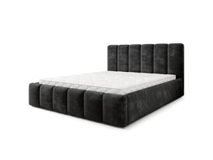 Lit coffre 180x200 cm MASSENO   coloris noir