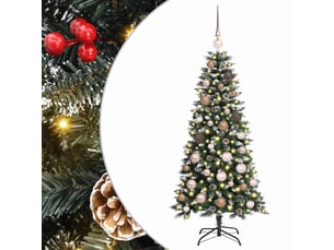 Sapin de noël artificiel, arbre de noël vert 120 cm pvc, plastique et acier shl1452