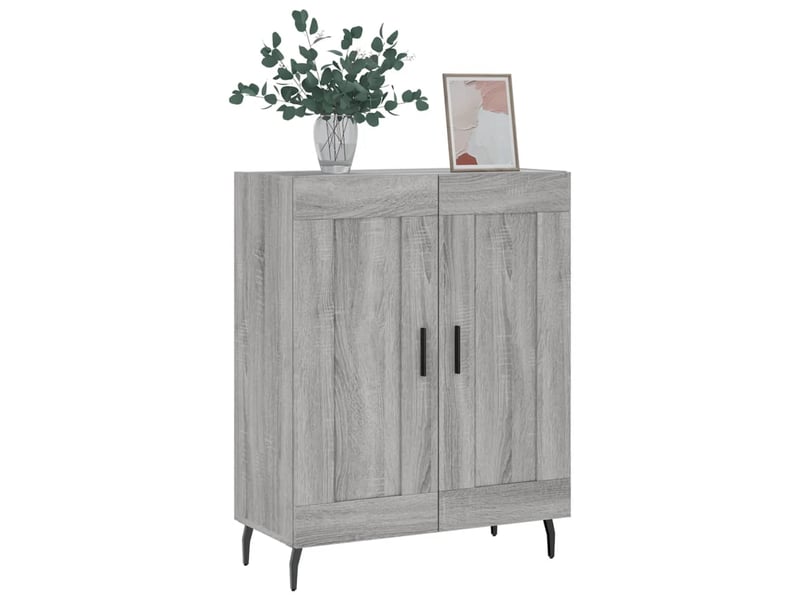  Buffet - bahut - meuble de rangement sonoma gris 69,5x34x90 cm bois d'ingénierie  - Conforama C