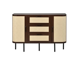 Commode 3 tiroir(s)    <strong>BGSRYAO</strong> <strong></strong> coloris bois foncé largeur 120 cm