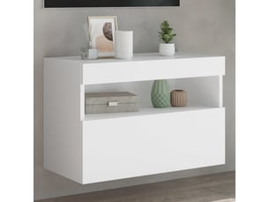 Meuble tv coloris blanc 60 cm <strong></strong> <strong></strong>