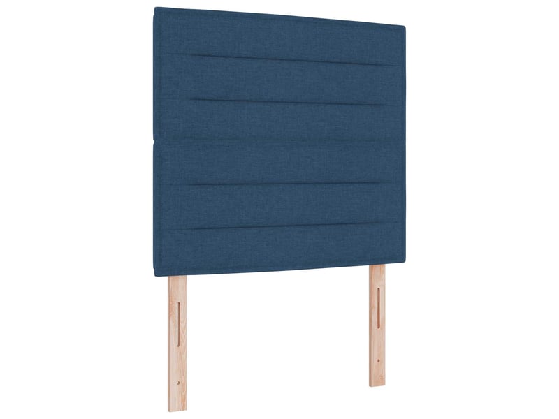 Tête de lit | panneau de tête de lit led avec bandes led bleu 80 cm tissu - Conforama A
