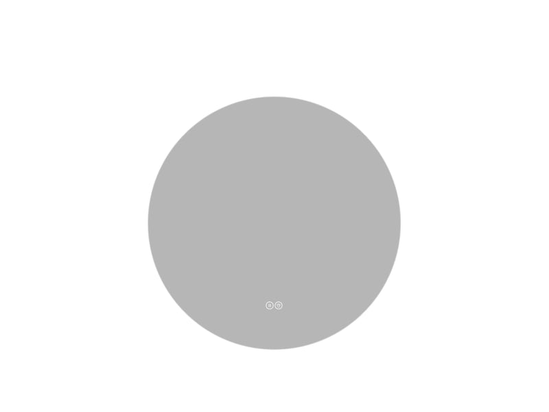  Miroir led rond de 70 cm pour salle de bain, rétroéclairé et anti-buée  - Conforama A