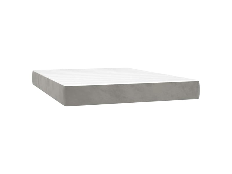  Matelas de lit à ressorts ensachés fermeté moyenne gris clair 140x200x20 cm shl62365  - Conforama A
