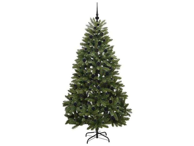  Sapin de noël - arbre de noël artificiel 210 cm 300 led blanc chaud vert  - Conforama D