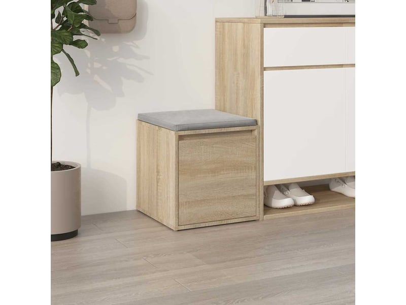  Boîte de rangement bureau chêne sonoma 40,5x40x40 cm bois d'ingénierie  - Conforama B