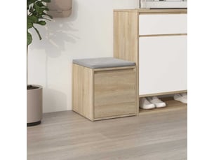 Boîte de rangement bureau chêne sonoma 40,5x40x40 cm bois d'ingénierie