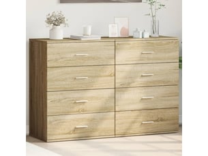 Buffets 2 pcs - bahut - meuble de rangement chêne sonoma 60x39x80 cm bois d'ingénierie