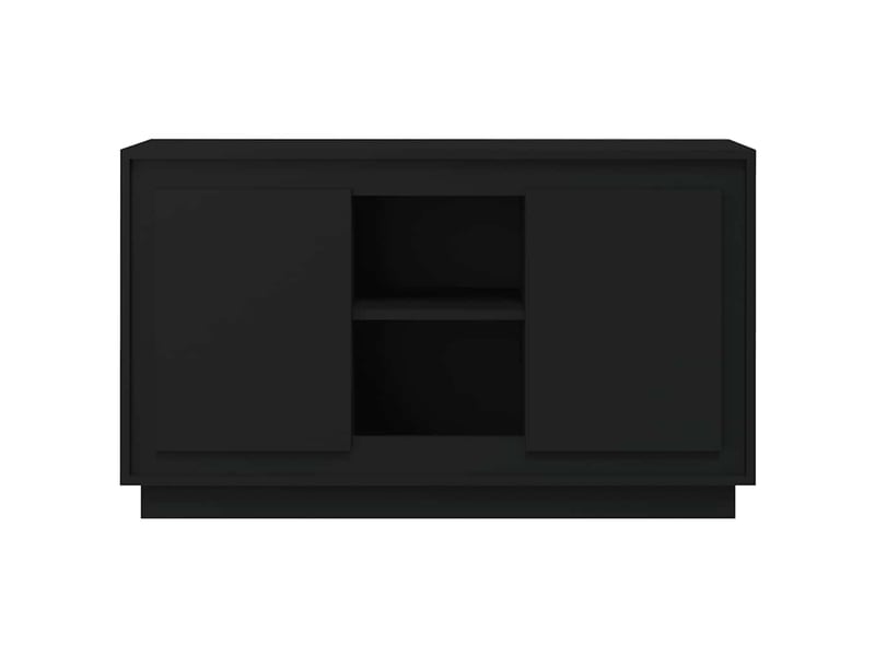  Buffet - bahut - meuble de rangement noir 102x35x60 cm bois d'ingénierie  - Conforama E