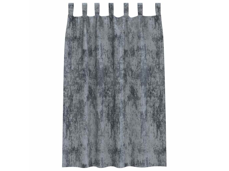 Lot de 2 rideaux en velours, rideaux de fenêtre gris argenté 175 x 140 cm velours cf44215 - Conforama D