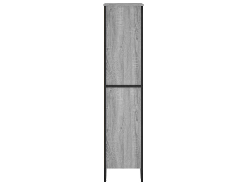  Bibliothèque, meuble de rangement salon sonoma gris 80x31x137,5 cm bois d'ingénierie  - Conforama E