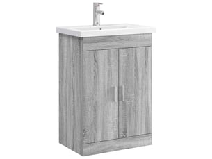 Ensemble de mobilier de salle de bain sonoma gris shl2