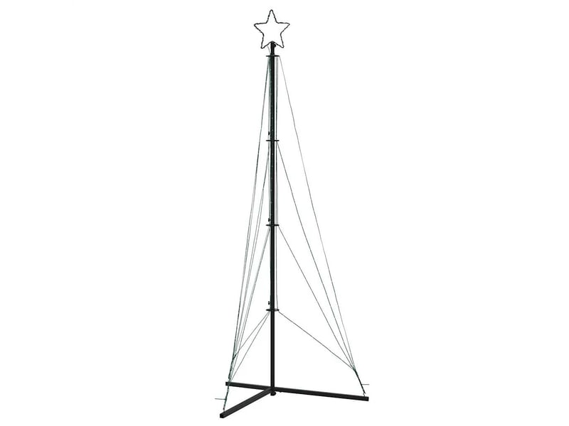  Sapin de noël - arbre de noël à led 483 led blanc froid 240 cm  - Conforama D