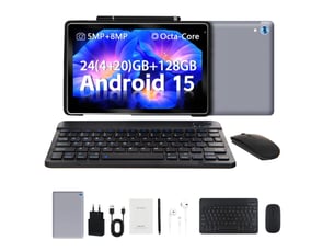 Tablette tactile 10 ips android 15 octa-core 24 go ram 128 go rom