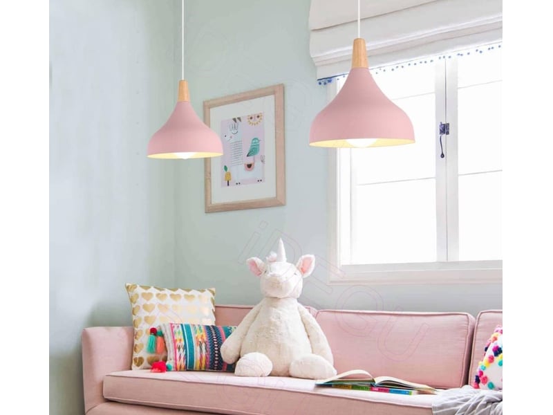  Suspension rétro suspension luminaire moderne style goutte chapeau plafonnier e27 ø20cm  - Conforama D