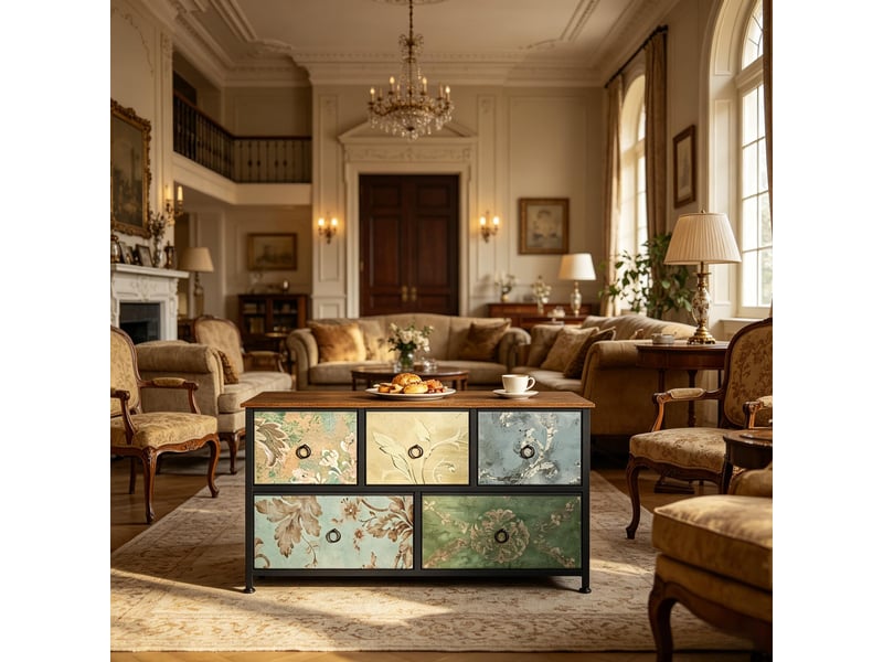 Armoire d'entrée modèle chic, meuble rangement, commode avec tiroirs, placard polyvalent 1 pièce - Conforama B