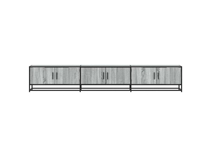  Meuble tv - banc tv - meuble de rangement sonoma gris 240x35x41 cm bois d'ingénierie  - Conforama D