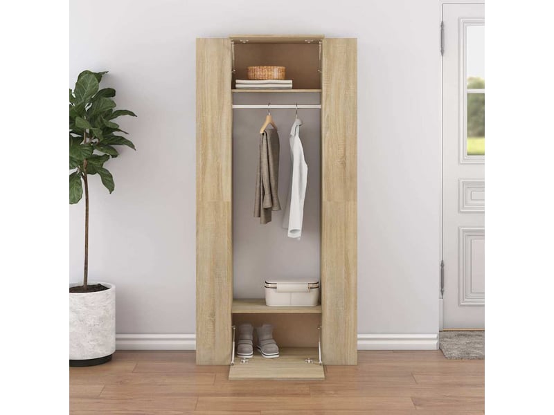  Armoires de couloir 2 pcs chêne sonoma bois d'ingénierie  - Conforama B