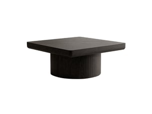 Table basse carré(e) coloris noir <strong>FLORAGRACE</strong> <strong></strong> - 78 cmx78 cm
