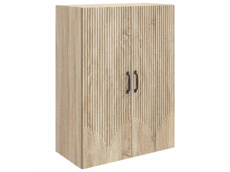 Armoire murale salon 66x34,5x90cm bois d'ingénierie chêne sonoma shl6209  - Conforama A