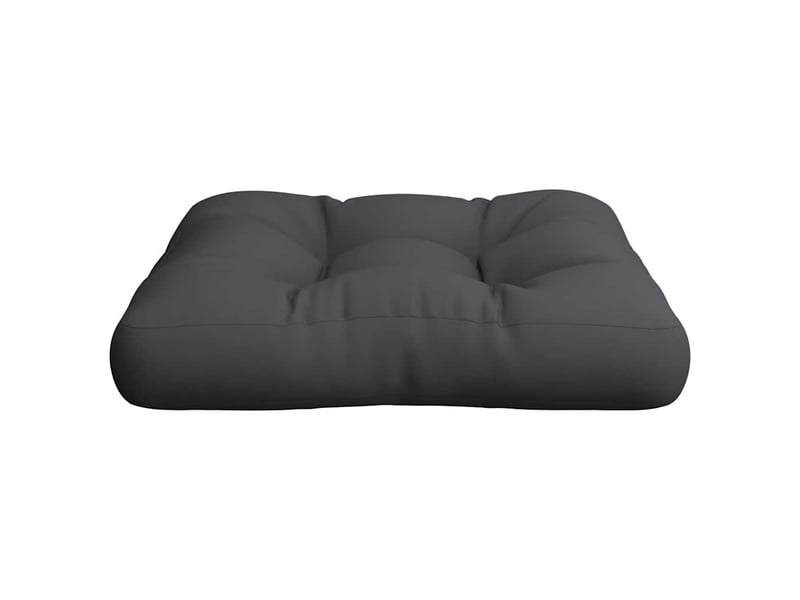  Coussin de palette, coussin de chaise, coussin de canapé noir 50x50x12 cm tissu cf55409  - Conforama E