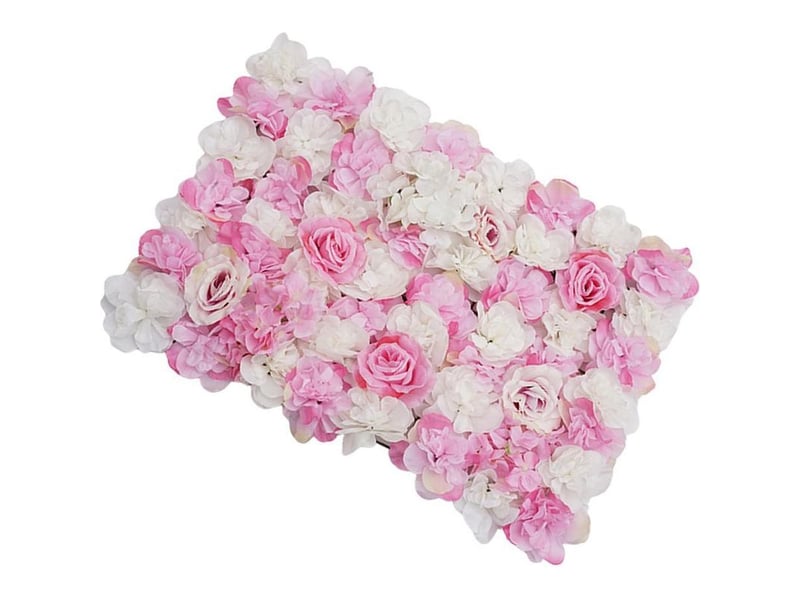  Plantes à fleurs artificielles panneaux fond mur décor de mariage rose vif  - Conforama D