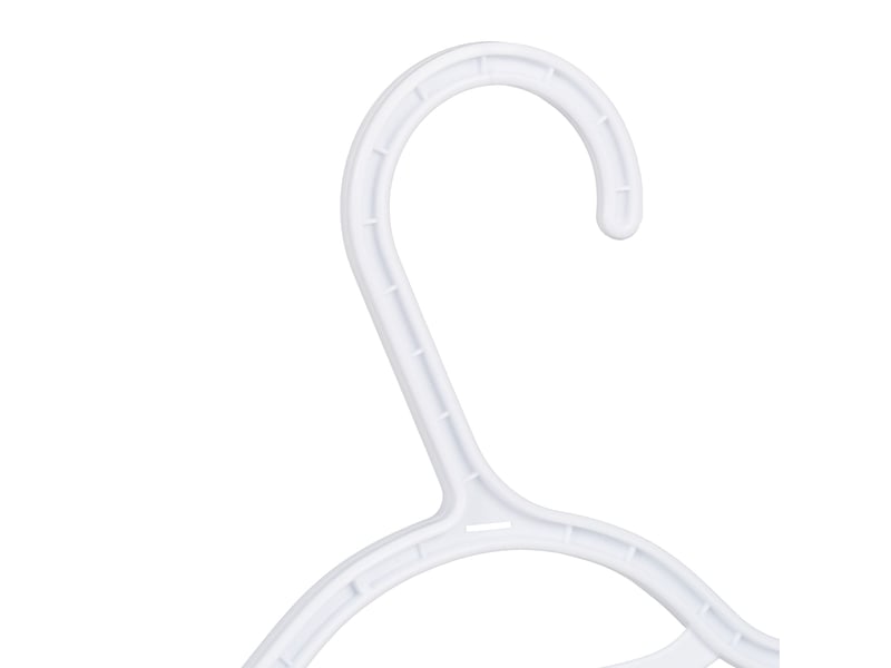  Lot de 20 cintres en plastique antiglisse idéale penderie traverse pour pantalons dimensions 21 x 42 x 0,5 cm en plastique blanc 13_0008950  - Conforama C