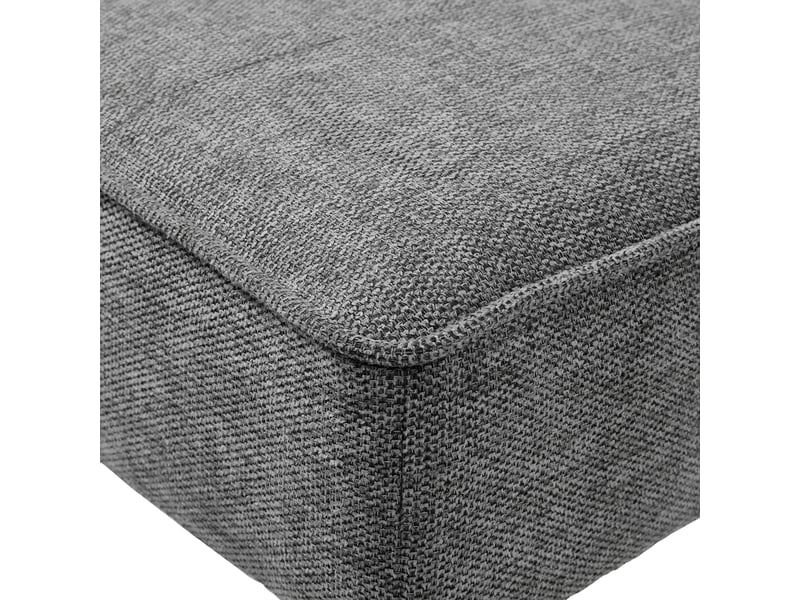  Banc 140x36x48 cm en tissu beige et noir - nazca  - Conforama D