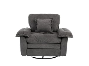 Fauteuil fixe pivotant <strong></strong> <strong></strong> Tissu gris vendu A l'unité
