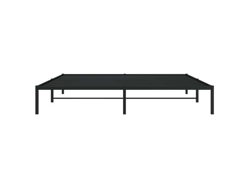  Lit double- lit adulte -  cadre de lit métal sans matelas noir 200x200 cm  - Conforama D