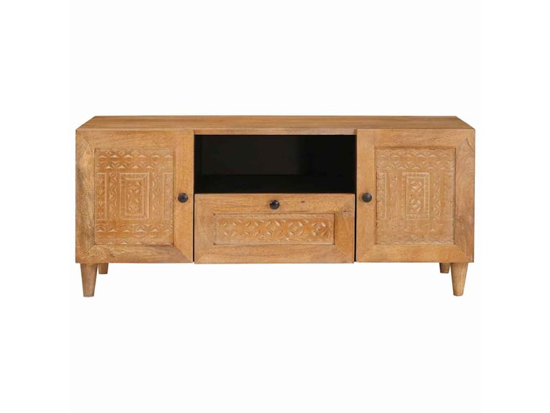  Meuble tv - unites tv marron clair 105 x 33 x 46 cm bois d'ingénierie  - Conforama C
