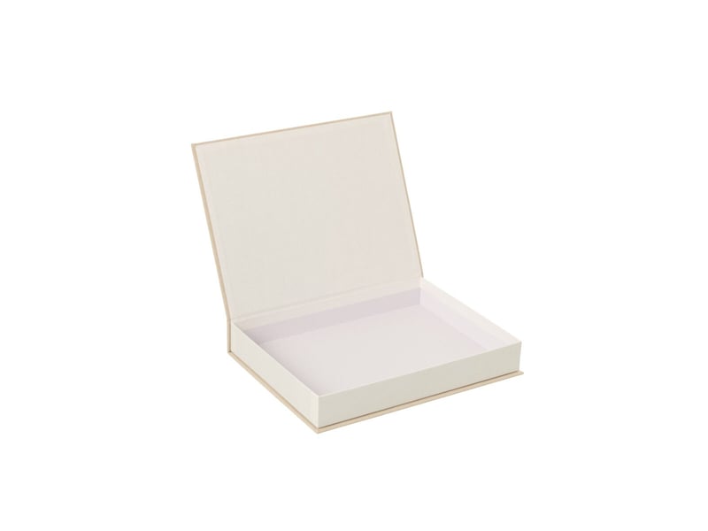  Lot de 4 boîtes livres jonas 33cm beige  - Conforama B