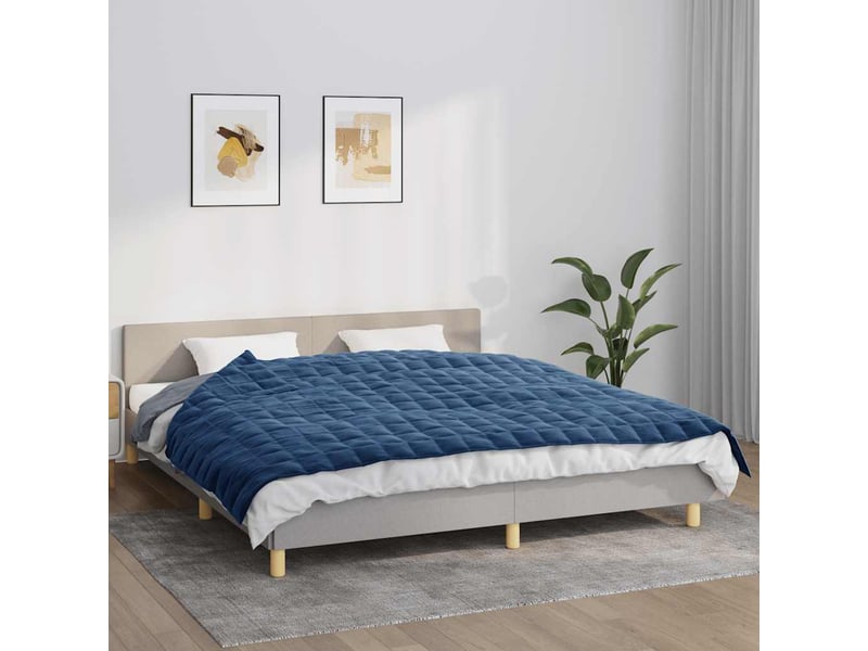  Couverture lestée adulte bleu 155x220 cm 7 kg tissu shl45678  - Conforama B