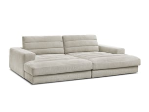 Canapé droit fixe BOBOCHIC SIERRA 4 places Tissu taupe