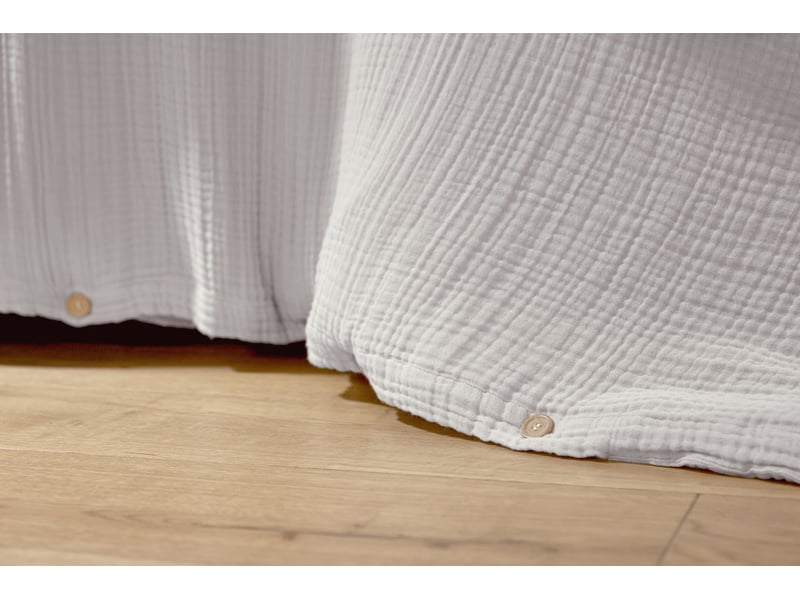  Housse de couette 240x260 cm gaze de coton iris chantilly PD24999 - Conforama C