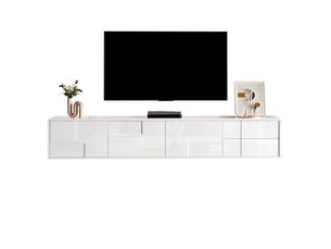 Meuble tv coloris blanc 170 cm