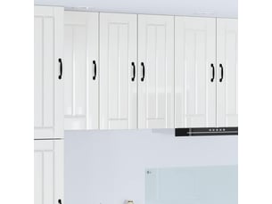 Meuble mural de cuisine, armoire de cuisine blanc brillant 30x31x80cm shl7072
