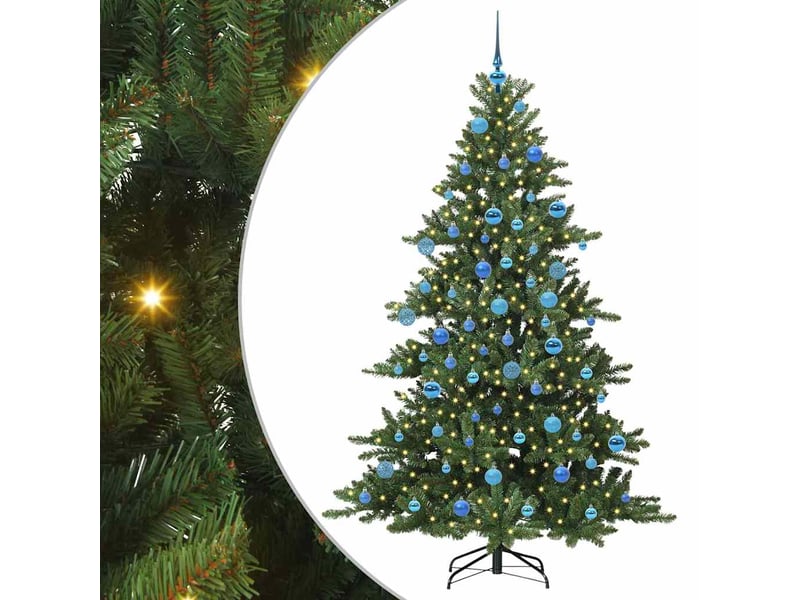  Sapin de noël artificiel, arbre de noël à branches articulées vert 180 cm shl6178  - Conforama A
