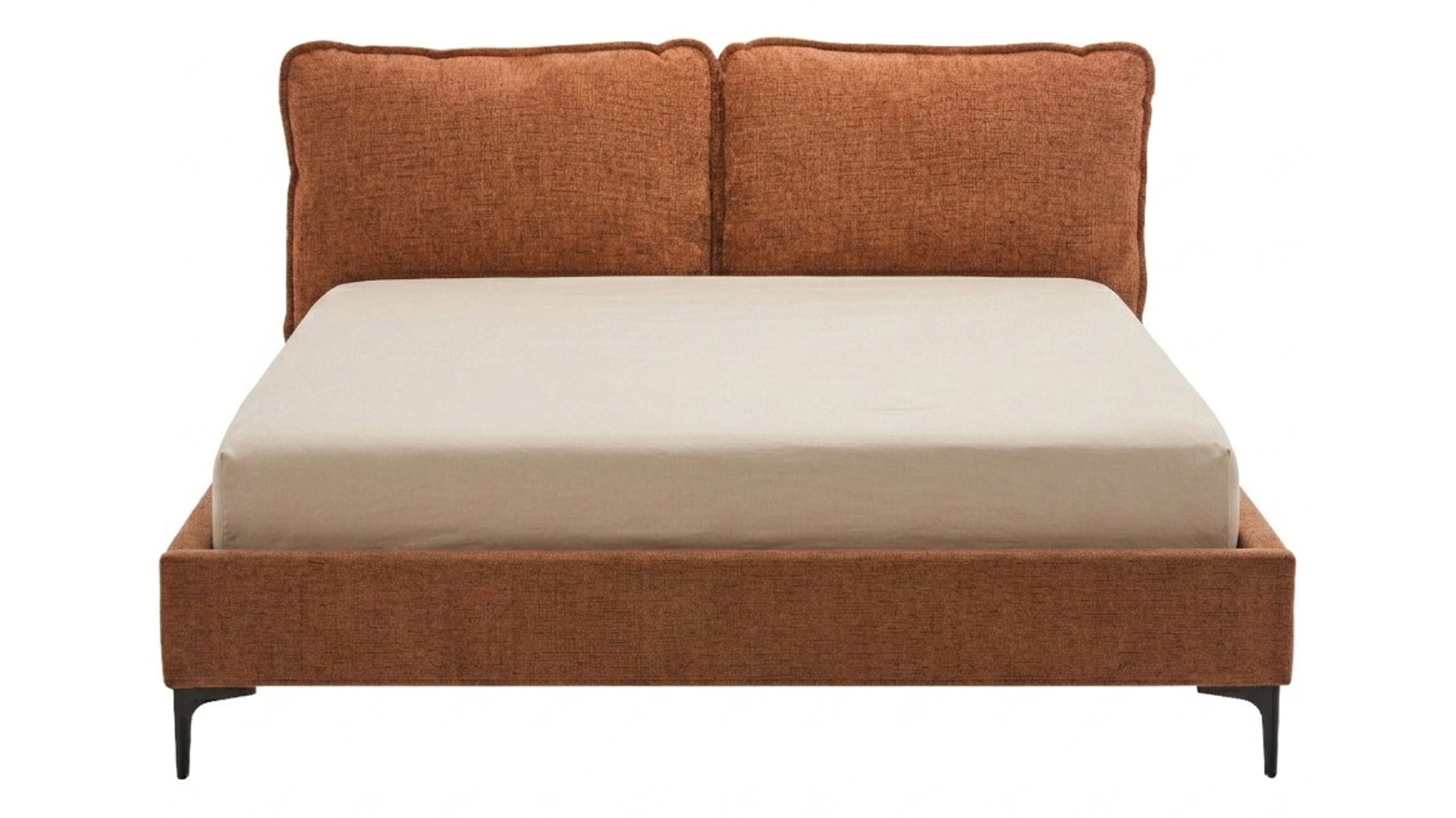 Lit adulte 160x200 cm CAYANA orange 96 Conforama