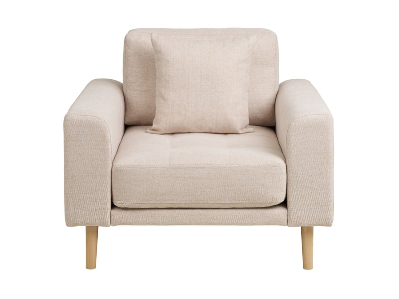 Fred- fauteuil en tissu sable  - Conforama E