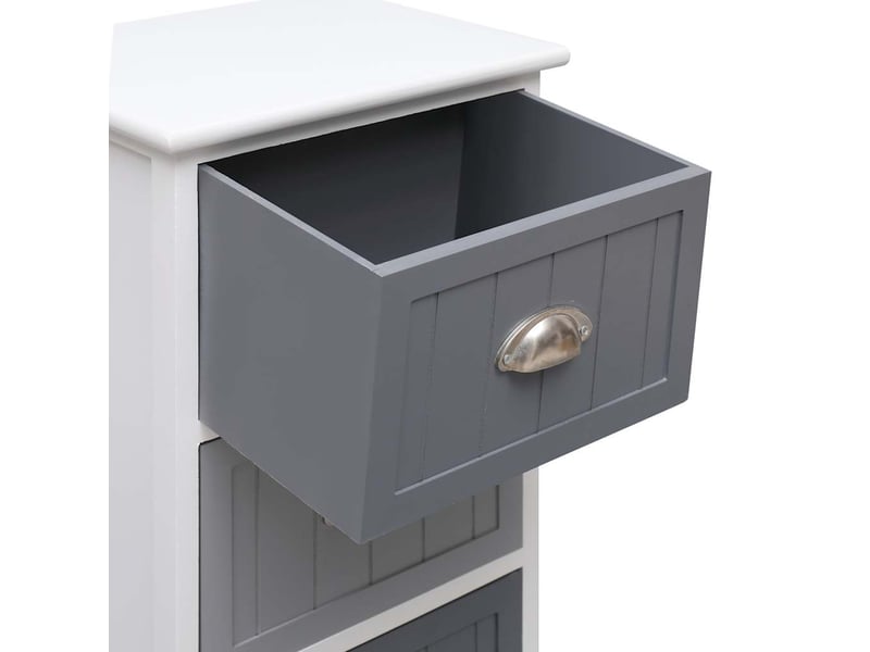  Armoire à tiroirs, commode latérale 35x30x90 cm bois de paulownia  - Conforama E