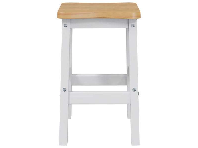 Tabouret de bar, chaise de bar haut ekai 2 pc blanc 40x29x63 cm - Conforama D