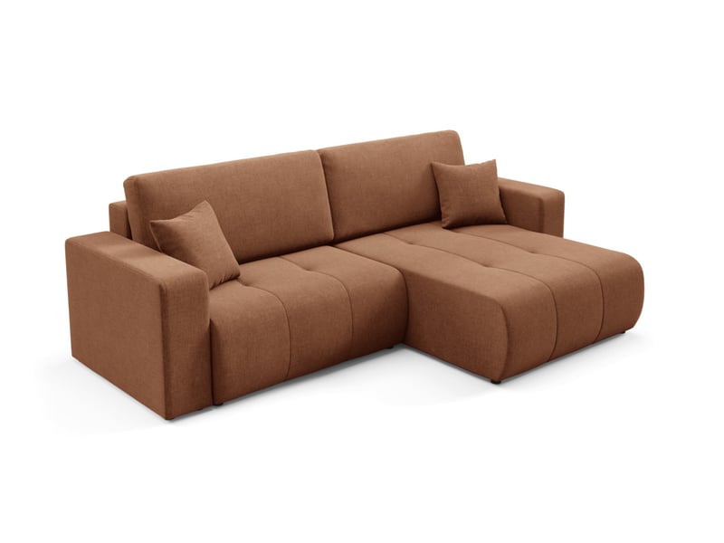  Canapé d'angle convertible molinio l orange  - Conforama B