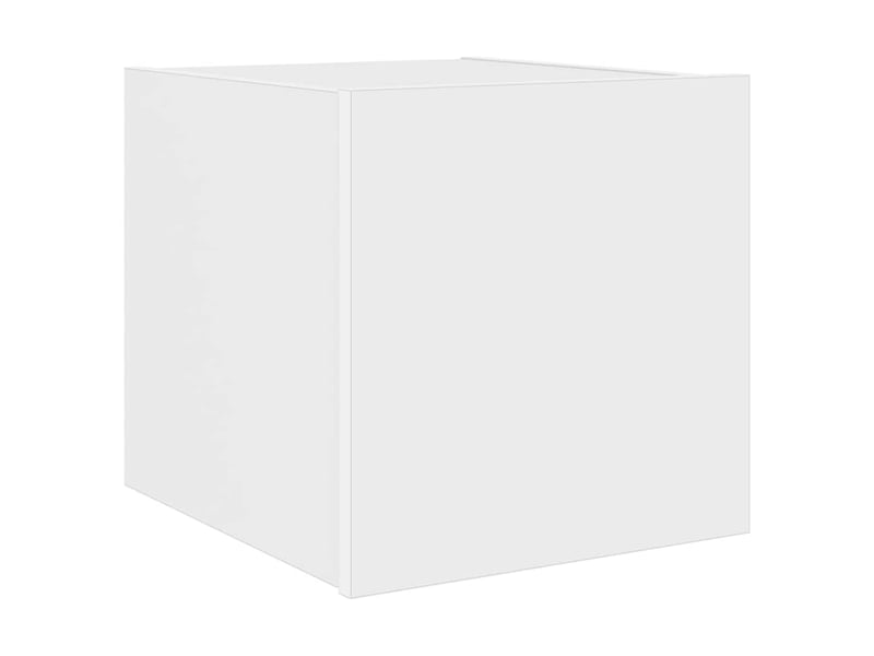  Meuble tv - banc tv - meuble de rangement mural avec lumières led blanc 30,5x35x30 cm  - Conforama C