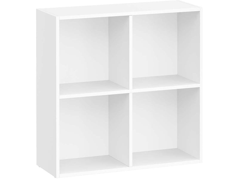 Bibliothèque cubique design épuré meuble de rangement 24 x 66 x 66 cm pour salon bureau salle à manger en aggloméré blanc 12_0012510  - Conforama A