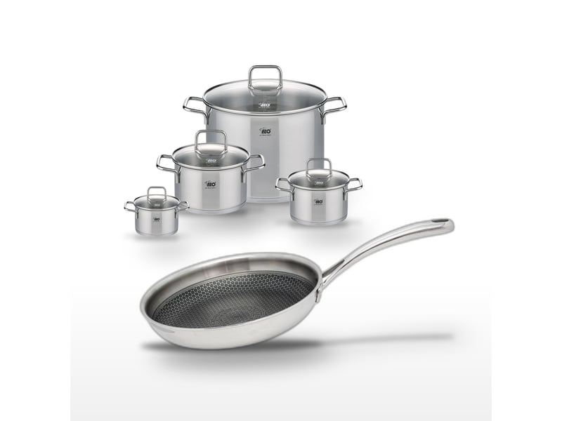 Lot de 4 faitouts elo relief evolution et poêle 24cm 9557650BX88 - Conforama A